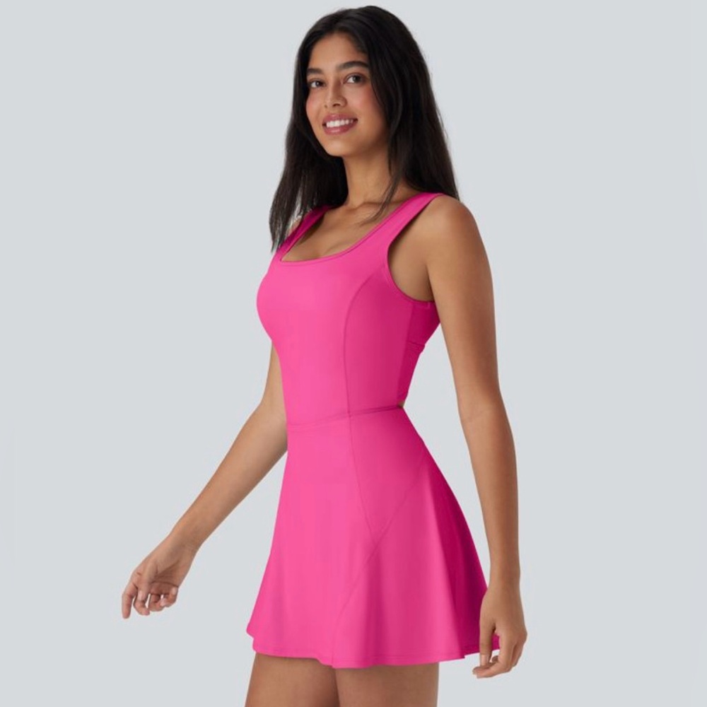 ❌ SOLD ❌ 🆕 Halara - Everyday Cloudful 2-in-1 Flare Dress Tennis Activewear - Picture 2 of 11